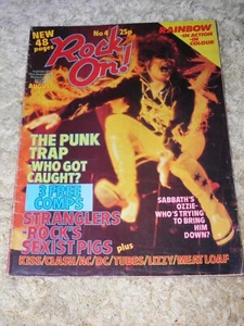 ROCK ON! MAGAZINE No.4 August 1978 - Black Sabbath Kiss Rainbow Meatloaf AC/DC - Imagen 1 de 10