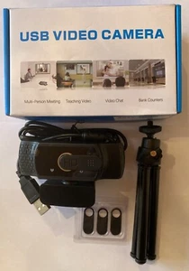 Kamera wideo USB ze statywem HD 1080P Plugin Play 1920 x 1080 Stereo Mic H.264 - Zdjęcie 1 z 3