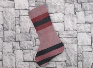 Christmas Stocking 10x18 in Large Handmade Kilim Stocking Xmas Rug Stocking Gift - Picture 1 of 7