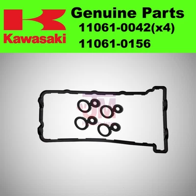 Комплект оригинальных крышек головок и прокладок крышек подшипников KAWASAKI NINJA ZX-6R ZX636 03-06 от оригинального производителя - Изображение 1 из 4