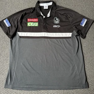 Collingwood Magpies AFL Polo Shirt Size 2XL Mens Black Gray Top - Bild 1 von 11