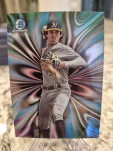 Jacob Wilson 2023 Bowman Draft Chrome #MR-4 Mood Ring Case Hit SP Athletics - Picture 1 of 2