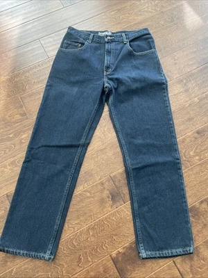 Pantalones de mezclilla Outdoor Life para hombre talla 34X30 medida 33X30 ajuste regular lavado oscuro AT23 Foto 1 de 4