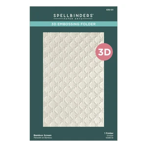 Spellbinders Bamboo Screen 3D Embossing Folder from the Cheerful Chirps Collecti - Picture 1 of 5