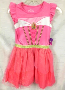 Disney Princess Aurora Sleeping Beauty Girls Dress M 7/8 Tutu Cosplay Costume - Picture 1 of 6