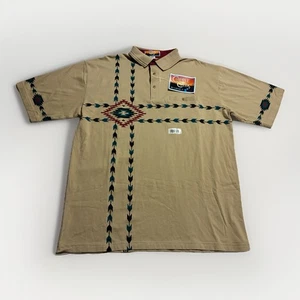 Vintage Cripple Creek by Circle S Aztec Polo Shirt XXL - NOS - Made In Hong Kong - Picture 1 of 10