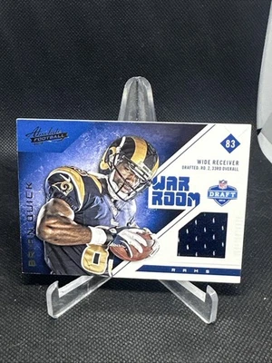 2012 Panini Absolute - War Room Materials Brian Quick #7 (MEM, RC) - Image 1 of 2