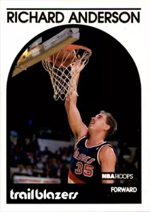 1989-90 NBA Hoops - #182 Richard Anderson - Picture 1 of 2