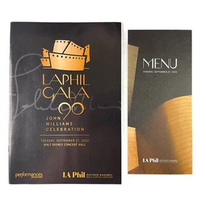 Los Angeles Phil Gala Programm & Menü 2022 John Williams Celebration LA Dudamel - Bild 1 von 7