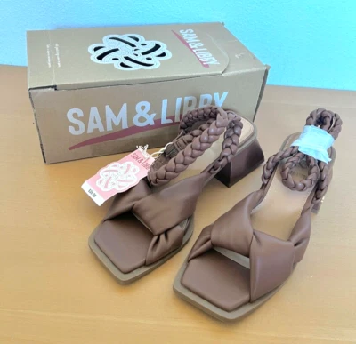 Sandalias Sam & Libby para mujer talla 7 Sutton con correa al tobillo zapatos tacones Foto 1 de 4