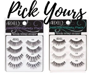 Ardell - 4 Pairs - Variety Pack - Glamour Variety / Natural Variety - Pick Yours - Picture 1 of 3