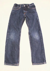 H&M Kid's Basic Adjustable Waist Stretchy Slim Fit Jeans JB1 Blue Size US:7-8Y - Picture 1 of 4