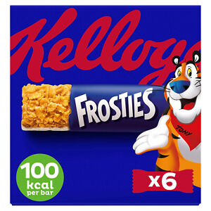 Kelloggs Frosties Breakfast Cereal Bars 3 x 6 Pack