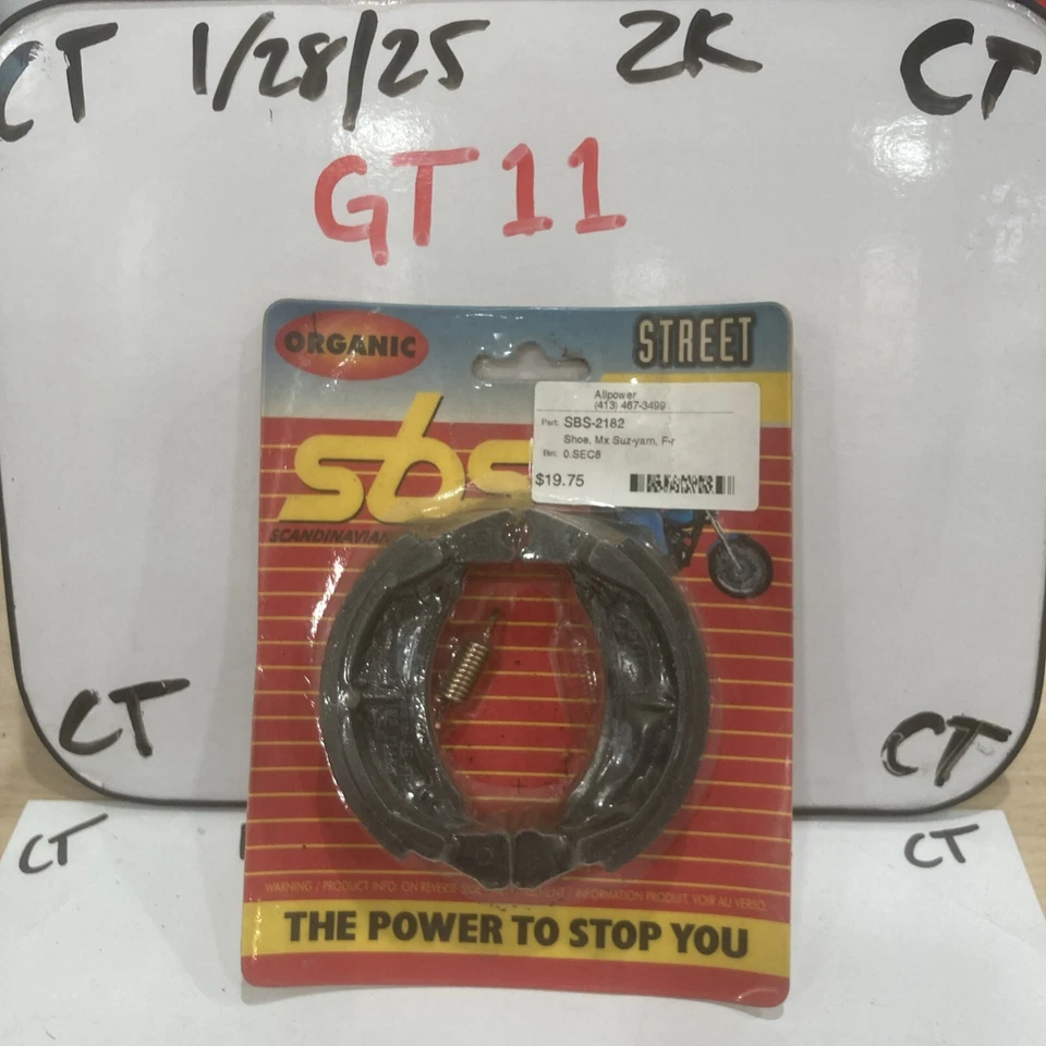 SBS - 2182 - Zapatas de freno delanteras Foto 1 de 2