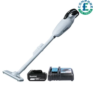 Makita DCL181FZW 18V LXT 600ml Vacuum Cleaner White + 1 x 5Ah Battery & Charger - Picture 1 of 4