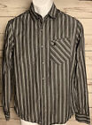 Aeropostale shirt Button Up Gray cotton mens size S