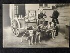 Anvers Belgium Postcard - Milkmaid with dog carriage & policeman