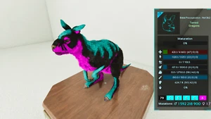 🔥ARK Ascended PVE OFFICIAL 1 PAIR ADULT PROCOPTODON TOP STATS - Picture 1 of 5