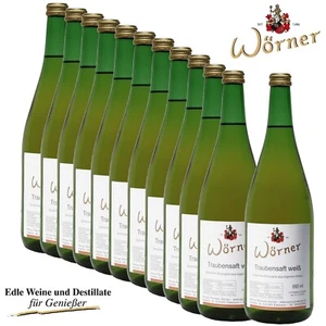(3,95€/l) Pfälzer Traubensaft weiß 12 Fl. WEINGUT WÖRNER - Saft aus Trauben - Bild 1 von 9