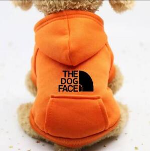 "The Dog Face" Designer Sweatshirt Pup Pet Coat Soft Warm Winter Jacket Apparel