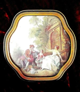 VINTAGE C.1930 FRAMED 18TH CENTURY PRINT FROM MARSHALL FIELD & CO. - Picture 1 of 4
