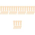  50 pcs Mini Wooden Pegs Wooden Rod Accessory Unfinished Wooden Craft Wooden