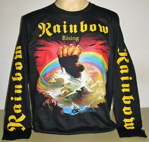 Rainbow Rising Long Sleeve T-Shirt Size M L XL 2XL 3XL Hard Rock Band XXL XXXL - Picture 1 of 2