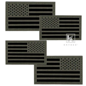 KRYDEX American Flag Patches USA Flag Tactical Badges Mil-spec Camouflage Camo - Picture 1 of 16