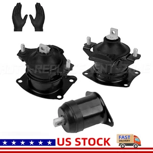 3PC Engine Mounts Set for 2003-2007 Honda Accord 3.0L V6 A4517 A4527 A4526HY - Picture 1 of 7
