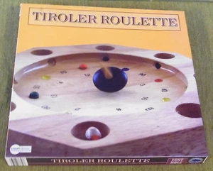 Spiel : Tiroler Roulette , Echtholz , Domino Vertrieb ,mit Kreisel und Anleitung - Bild 1 von 7