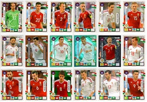HUNGARY FOOTBALL TEAM CARDS 18/18 FULL SET! - PANINI FIFA WORLD CUP 2018 - Picture 1 of 12