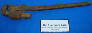 vintage STILLSON jumbo size PIPE WRENCH ---- Walworth MFG -- boston mass - Picture 1 of 5