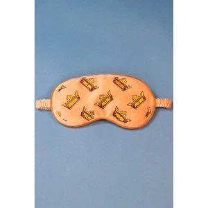 Powder - Blush Crowns Luxury Lavender Filled Velvet Eye Mask in Velvet Pouch - Picture 1 of 3