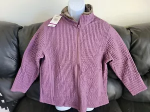 Cabelas Jacket Womens 2XL Quilted Full Zip Soft Outdoors Lavendar BRAND NEW - Picture 1 of 6