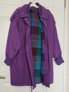 Komitor Fully Lined Women Coat Size 18W Purple - Picture 1 of 3