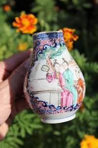 Rare Chinese Mandarin beautiful porcelain tea/milk pot, 18th c, Qing Dynasty - Picture 1 of 12