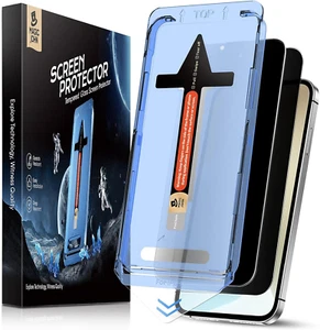 2 Pack for Iphone 16E 6.1Inch Privacy Screen Protector, Tempered Glass Film, Aut - Picture 1 of 12