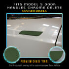 For Tesla Model S Door Handle X4 Chrome Delete Overlay Vinyl Wrap Kit - Matte