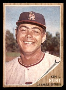 1962 Topps Venezuela Ken L. Hunt #68 Poor - No Creases. Venezuelan