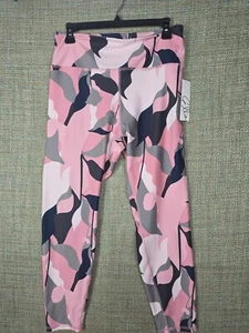 Ellie Damen Leggings XL Rosa Camouflage Tiere Neu mit Etikett High Rise Waist Stretch - Bild 1 von 11