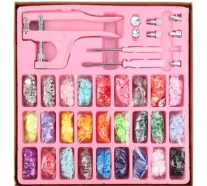 280 Sets Plastic T5 Snaps Buttons , 40 Sets Metal Snaps No-Sew Button with Plier - Picture 1 of 8