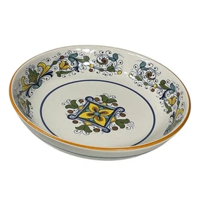 Nova Deruta Pasta Serving Bowl Multicolor 11” Made In Italy Handpainted - READ - Picture 1 of 10