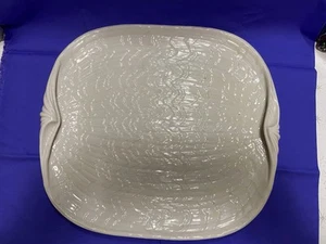 Rare Belleek White Tridacna Breakfast Tray Antique Vintage China Unmarked LARGE - Picture 1 of 5