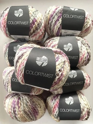 Wolle zum Stricken von Lana Grossa Color Twist 440g Fb. 01 Nadel 5,5 weich warm  - Bild 1 von 4