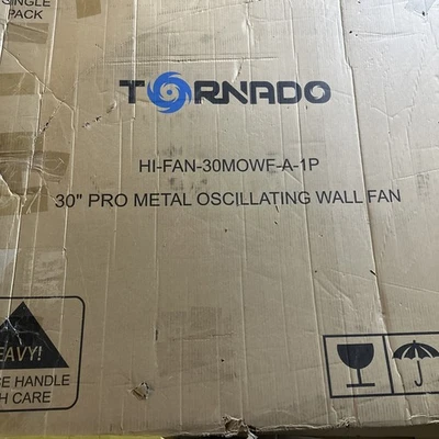 Ventilador de pared oscilante de metal serie Pro Tornado 30 pulgadas nuevo caja abierta Foto 1 de 3