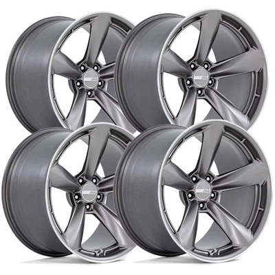 (Set of 4) Staggered-American Racing AR946 TTF 20" 5x11Gunmetal Wheels Rims - Image 1 of 4