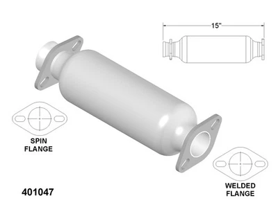 Catalytic Converter for 1989 Dodge Raider 2.6L L4 GAS SOHC Foto 1 de 2