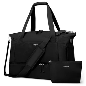 Gym Bag for Women, Personal Item Travel Bag with Shoes Compartment, Weekender... - Picture 1 of 6