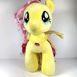 My Little Pony Costruisci un Orso 16” FLUTTERSHY Peluche Giallo Mantello Farfalla - Foto 1 di 13