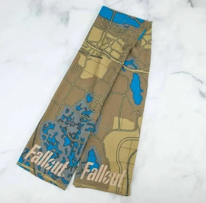 2018 Loot Crate Fallout  Scarf Wasteland Commonwealth Map Bethesda New - Picture 1 of 3